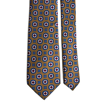 Light Brown Geometric Printed Tie