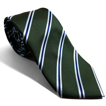 Green & Blue Striped Tie