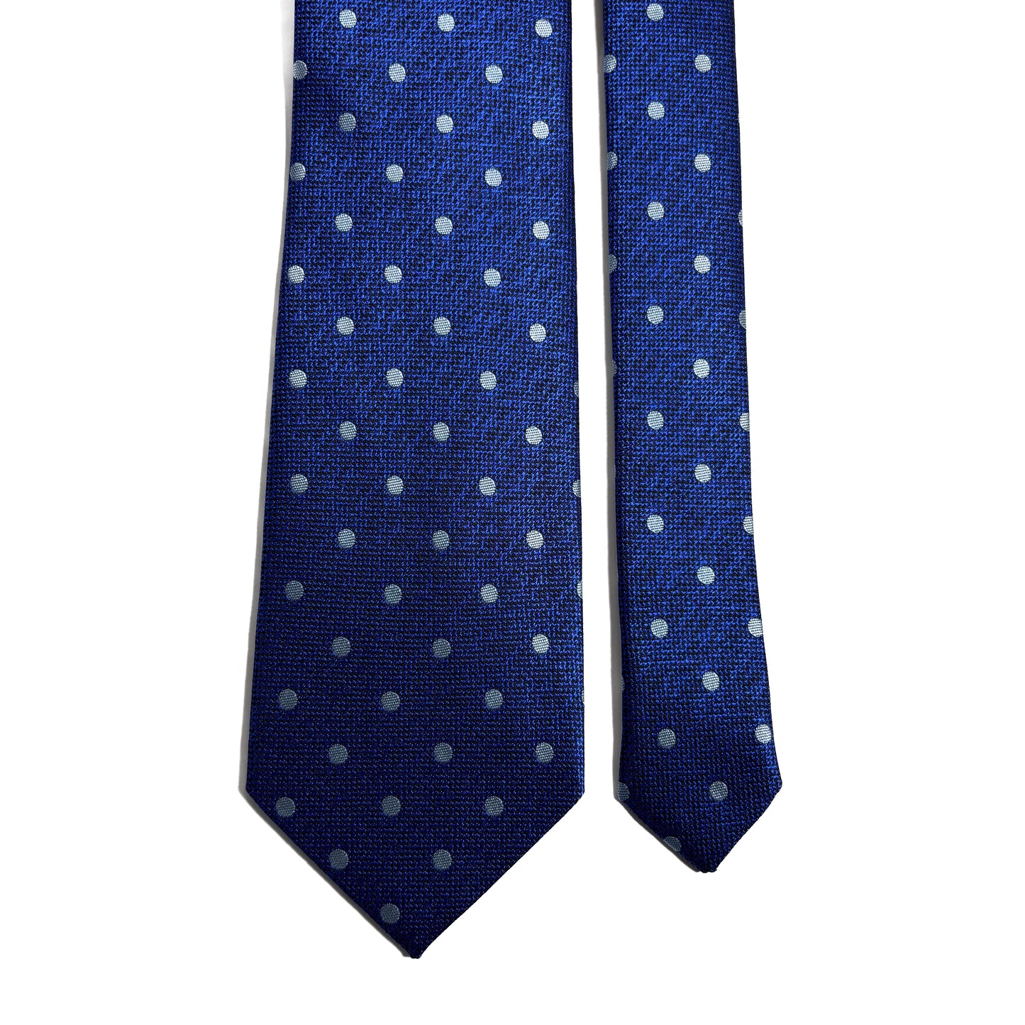 Blue Polka Dot Jacquard Tie