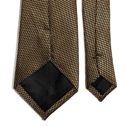 Beige Silk Grenadine Tie - Handmade