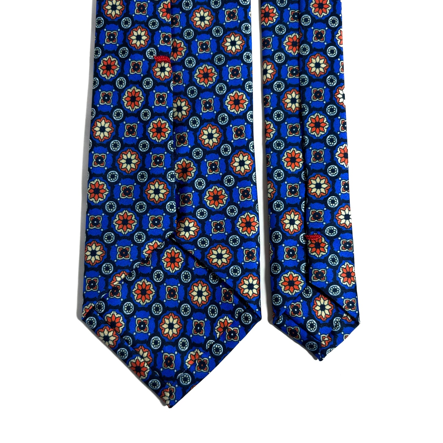 Black & Blue Geometric Printed Tie