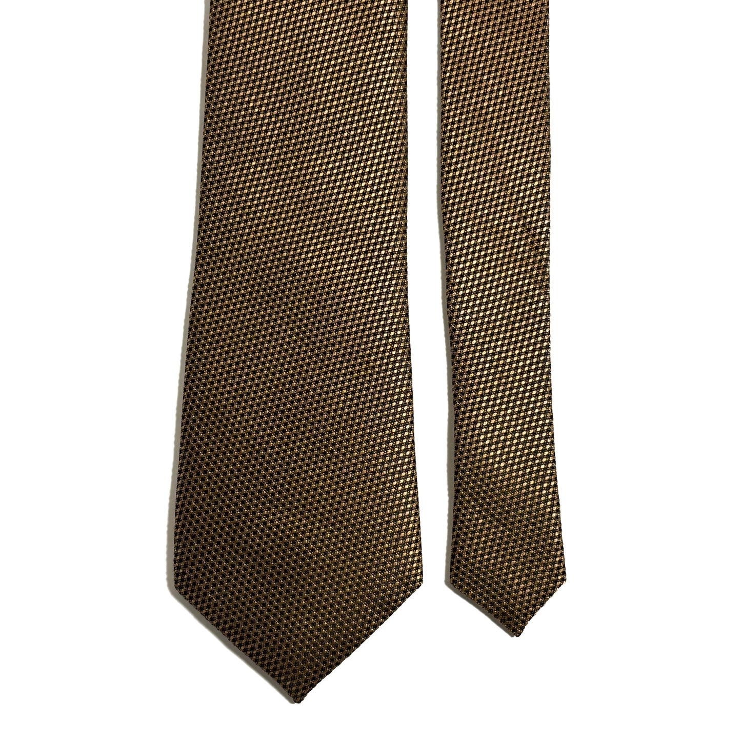 Beige Silk Grenadine Tie - Handmade