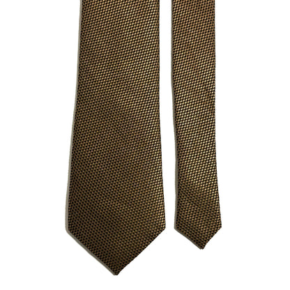 Beige Silk Grenadine Tie - Handmade