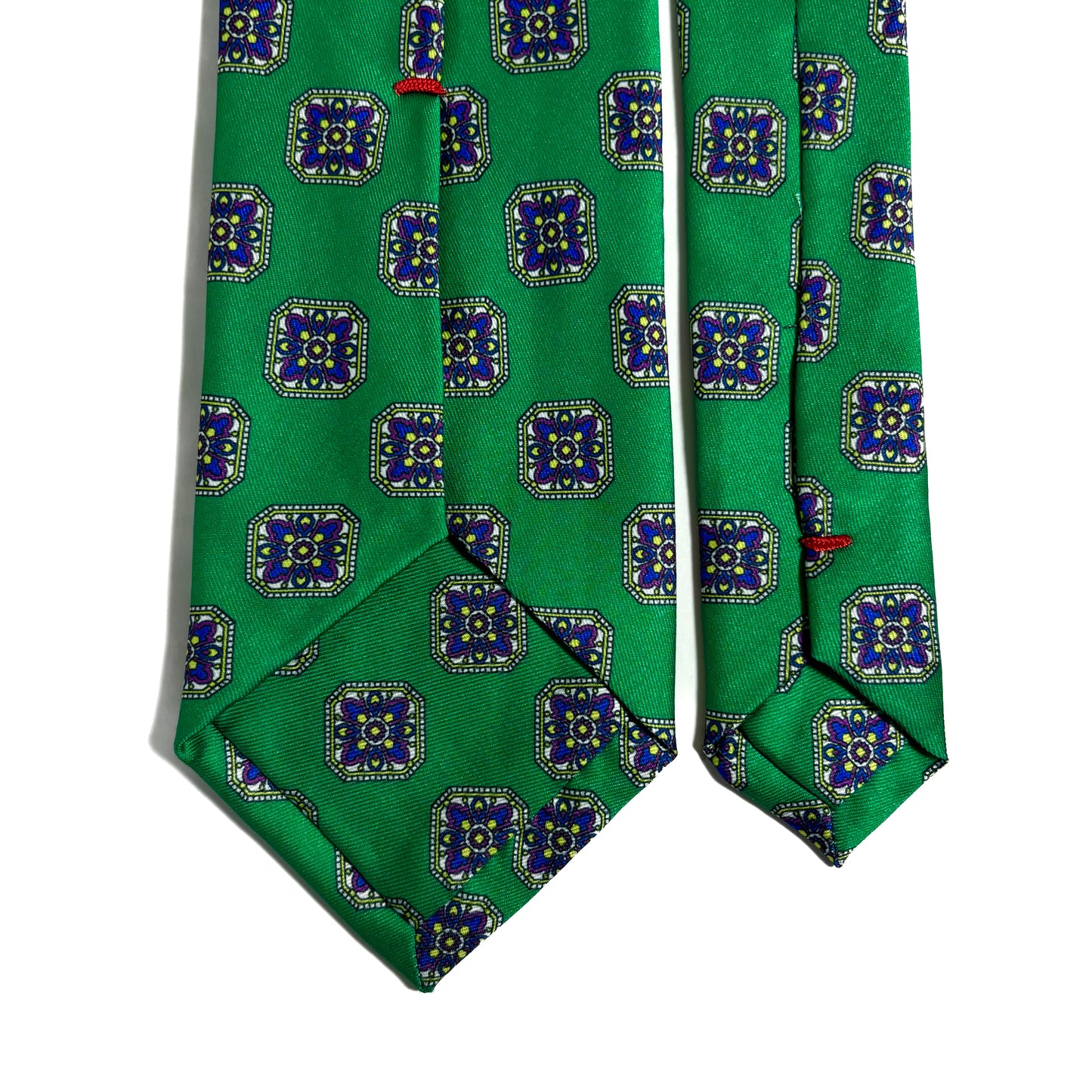 Green Medallion Printed Tie