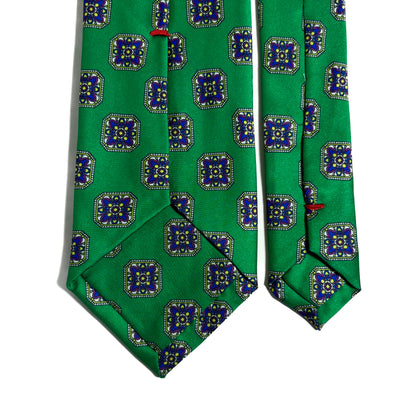 Green Medallion Printed Tie
