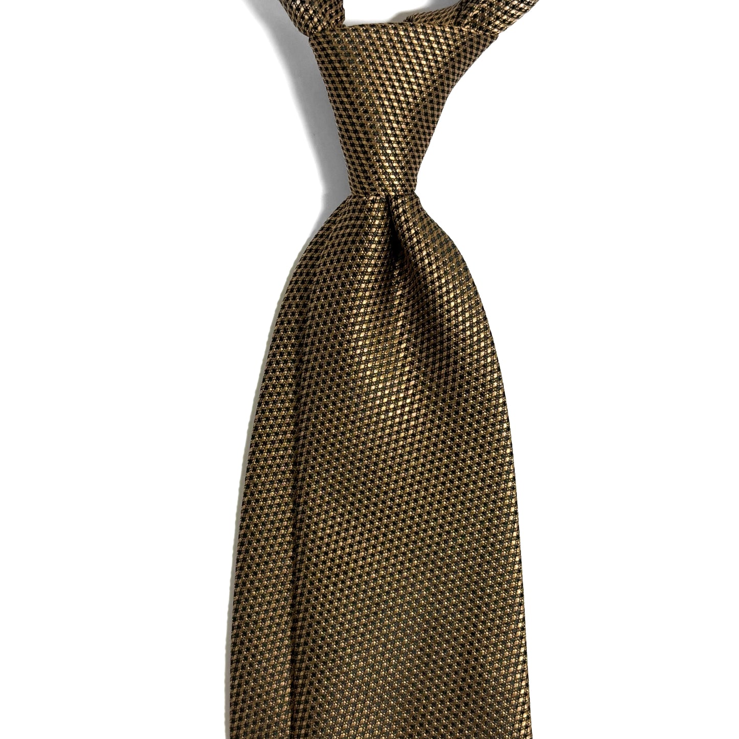 Beige Silk Grenadine Tie - Handmade