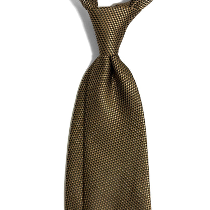 Beige Silk Grenadine Tie - Handmade