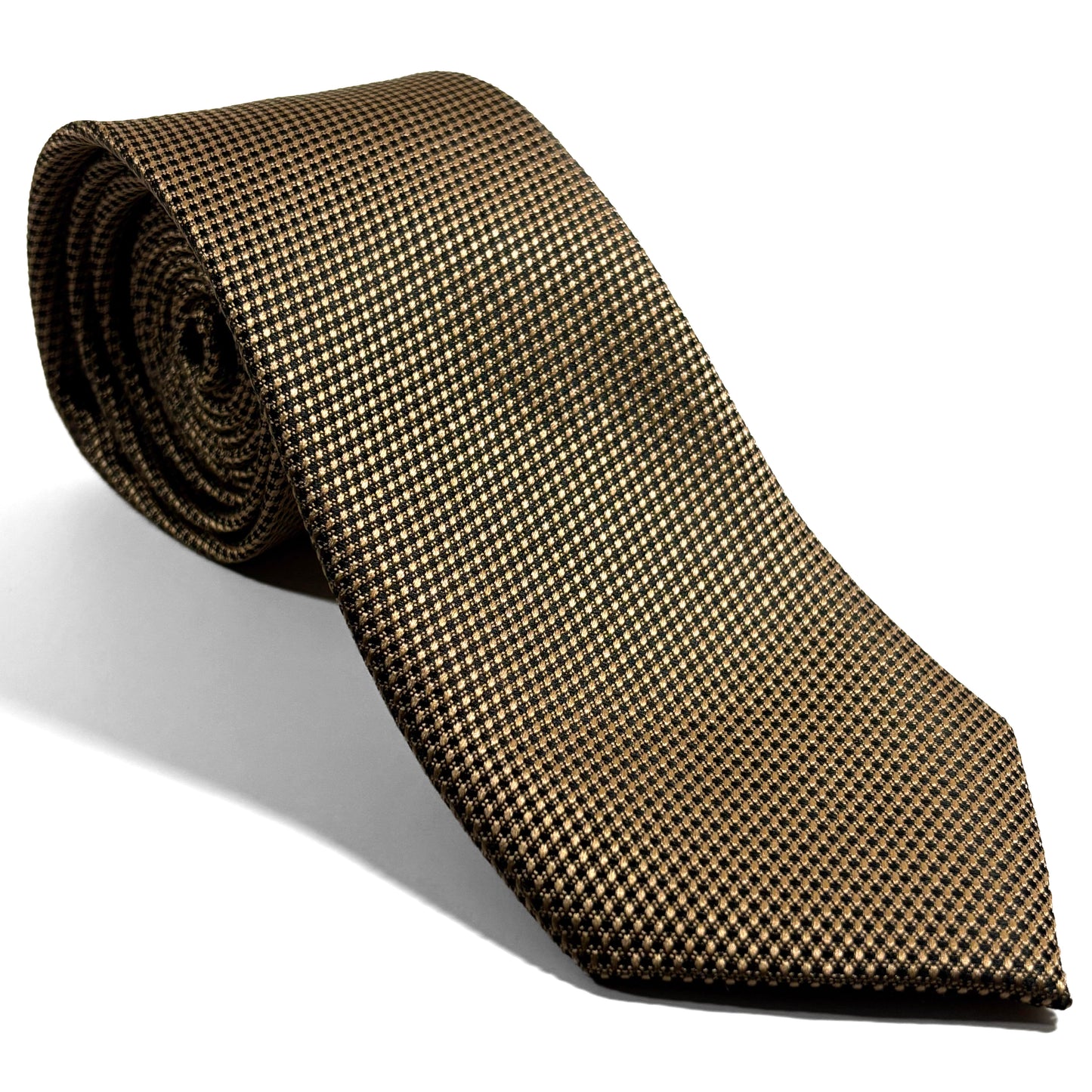 Beige Silk Grenadine Tie - Handmade