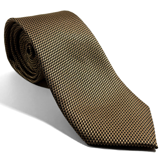 Beige Silk Grenadine Tie - Handmade