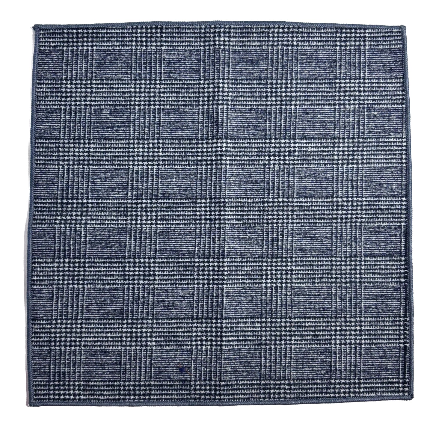 Gray Glen Check Wool Pocket Square