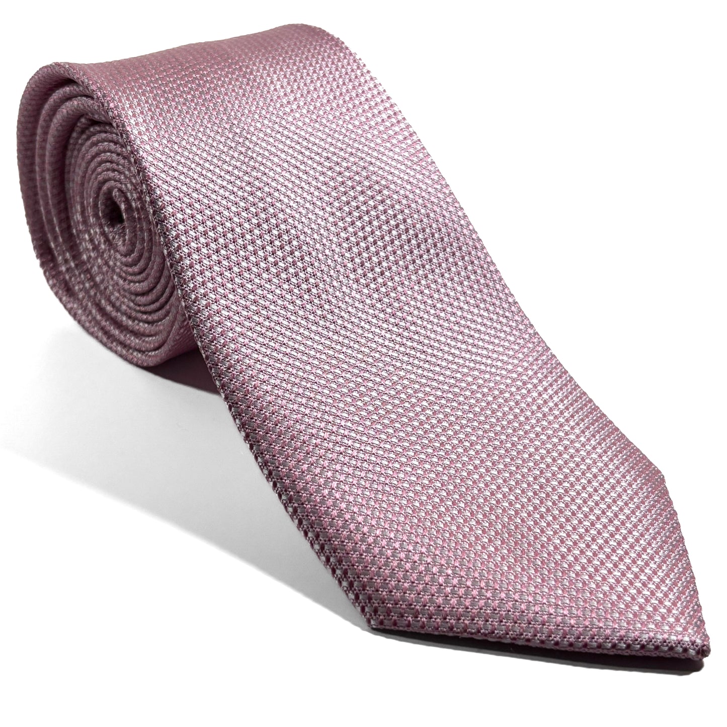 Light Pink Silk Grenadine Tie - Handmade