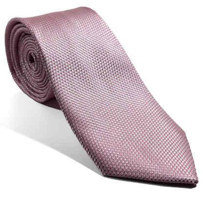 Light Pink Silk Grenadine Tie - Handmade