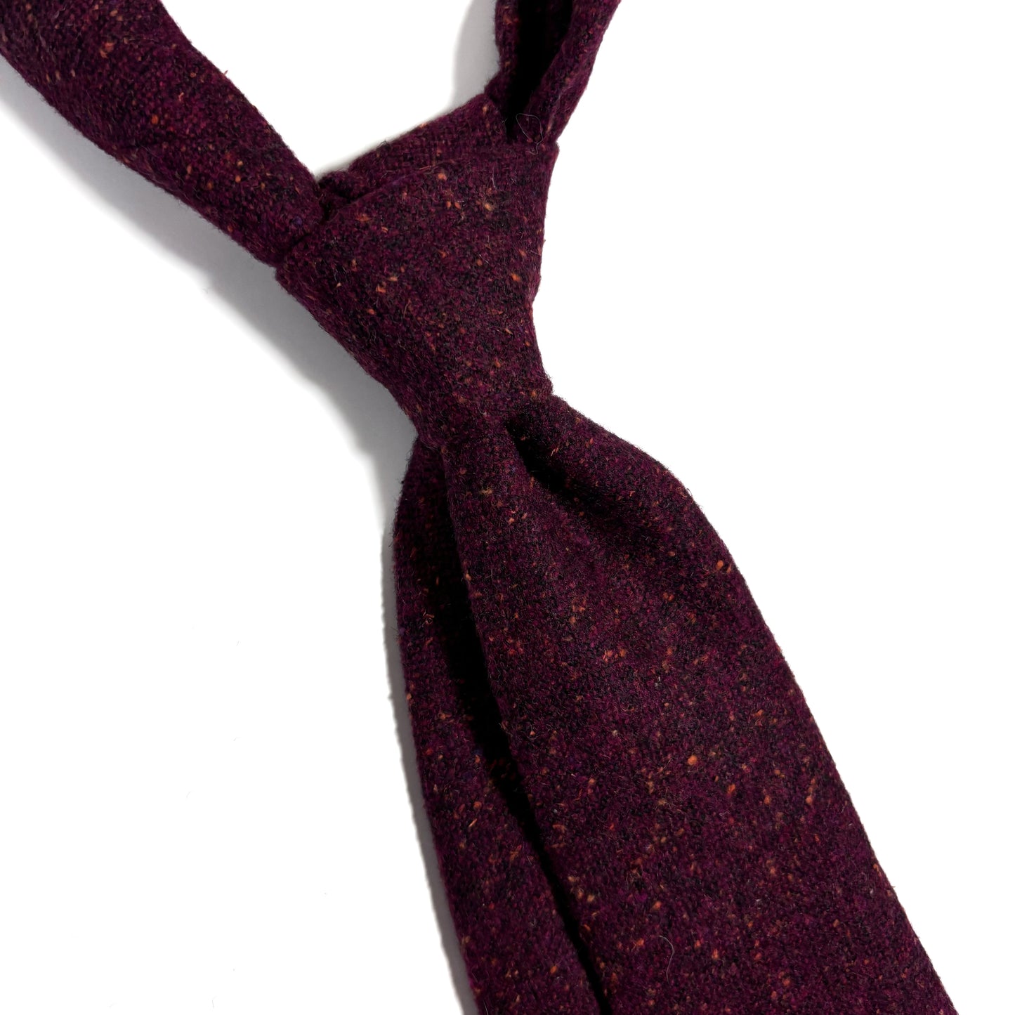 Burgundy Fleck Wool Tie