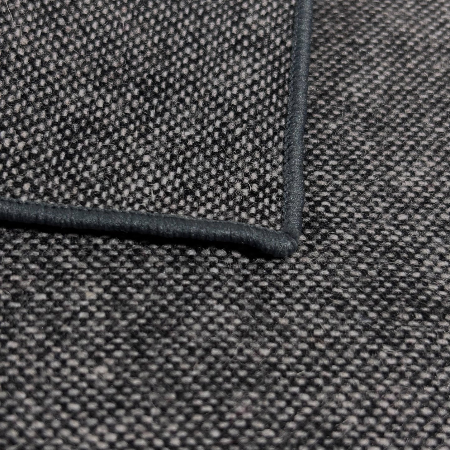 Solid Gray Wool Pocket Square