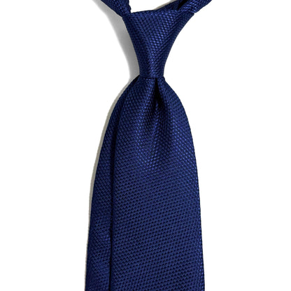 Royal Blue Silk Grenadine Tie - Handmade