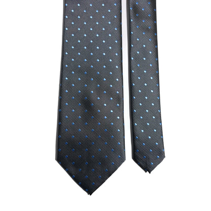 Gray Polka Dot Jacquard Tie