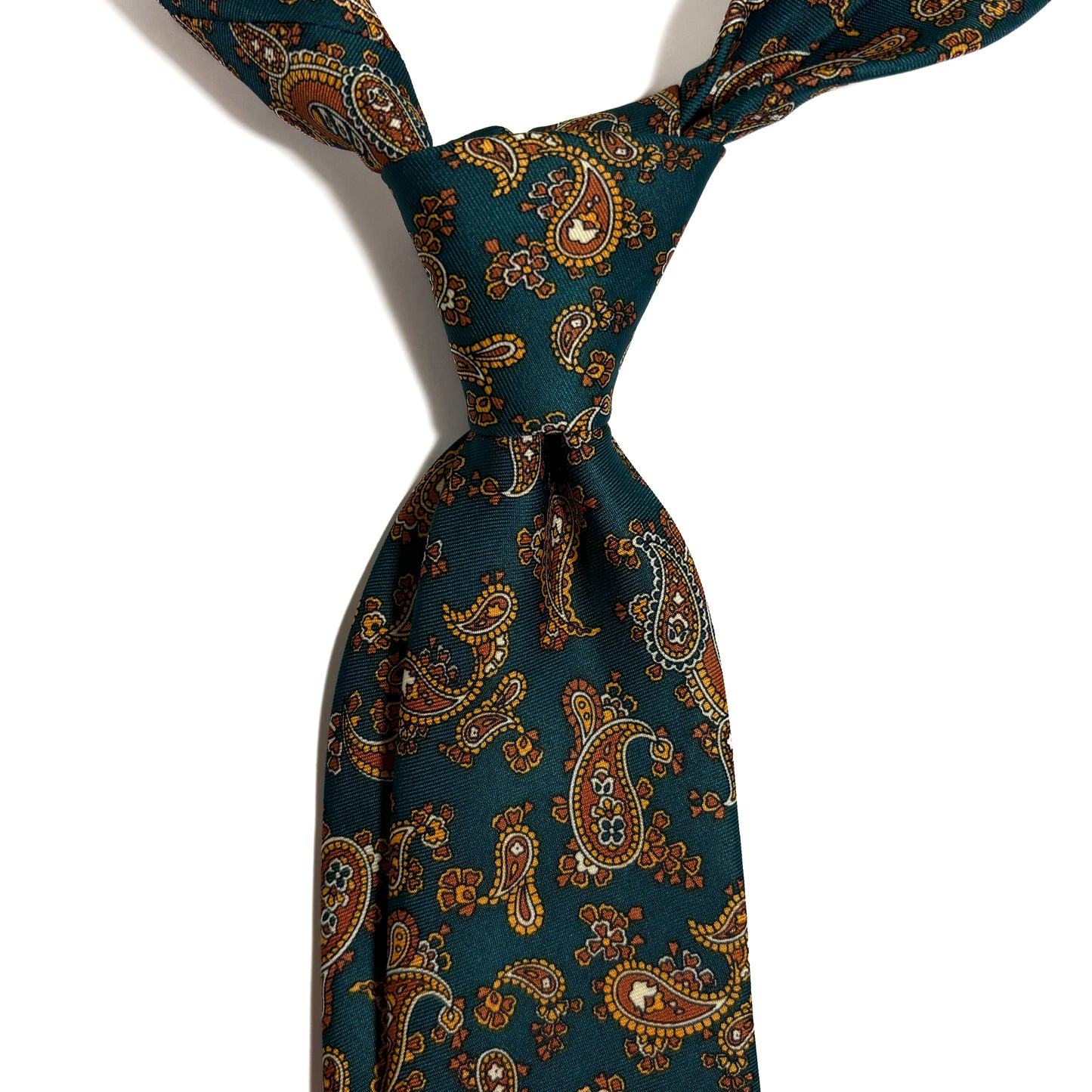 Teal Paisley Printed Tie