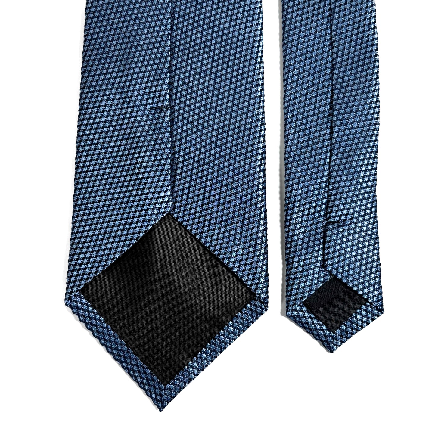 Light Blue Silk Grenadine Tie - Handmade