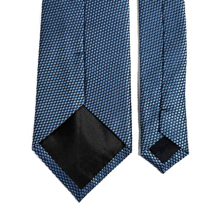 Light Blue Silk Grenadine Tie - Handmade