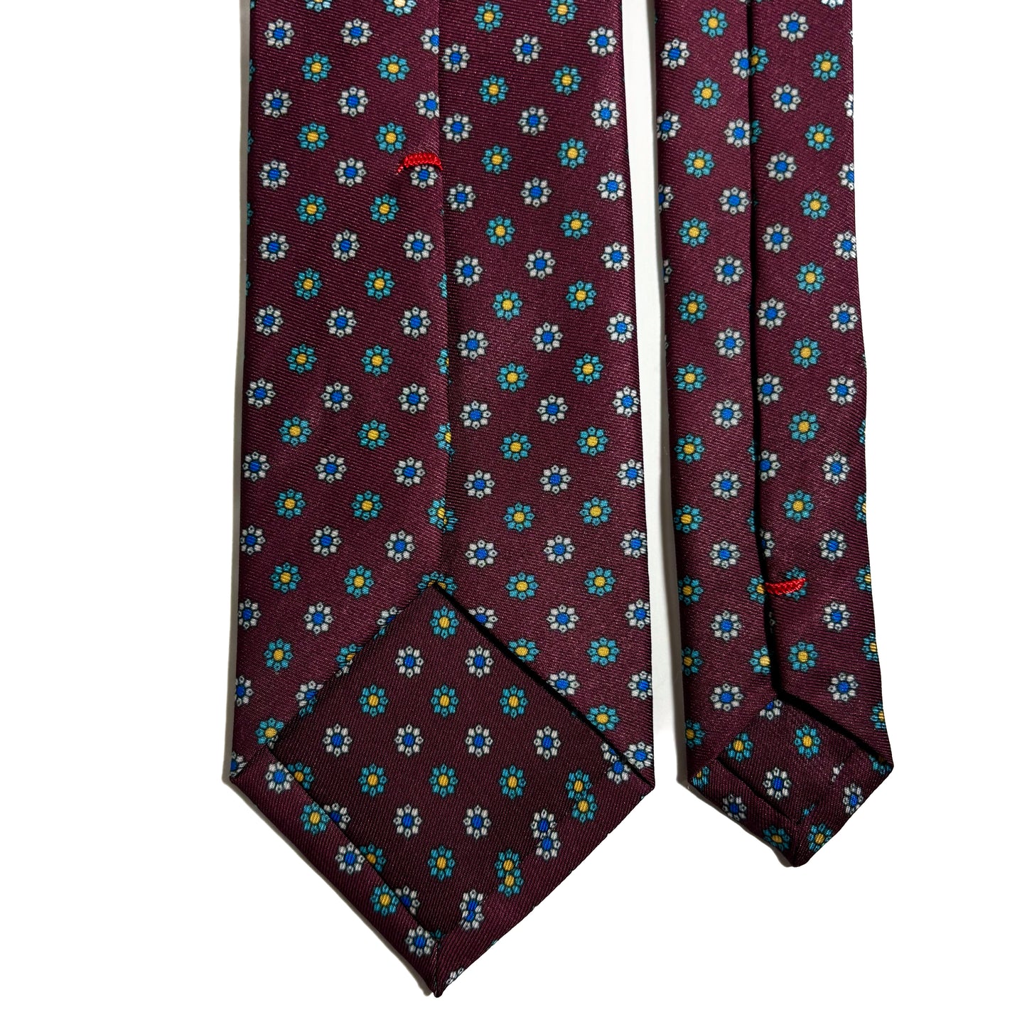 Burgundy Floral Printed Tie