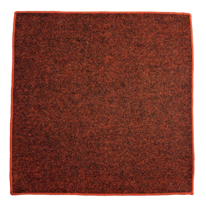 Burnt Orange Wool Pocket Square