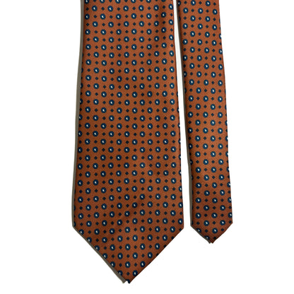 Burnt Orange Geometric Printed Tie