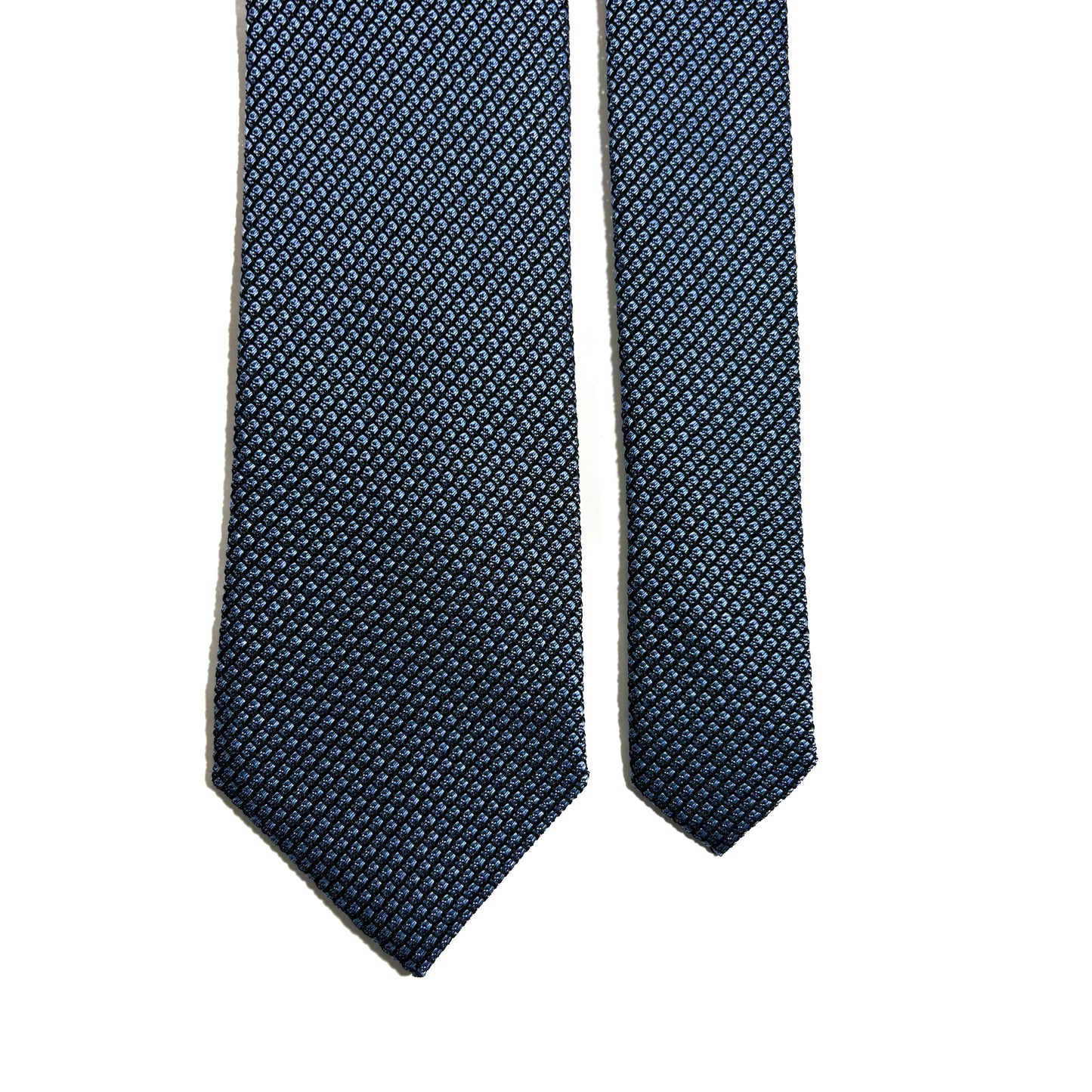 Light Blue Silk Grenadine Tie (Handmade)