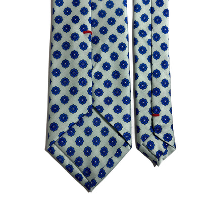 Powder Blue Geometric Printed Tie