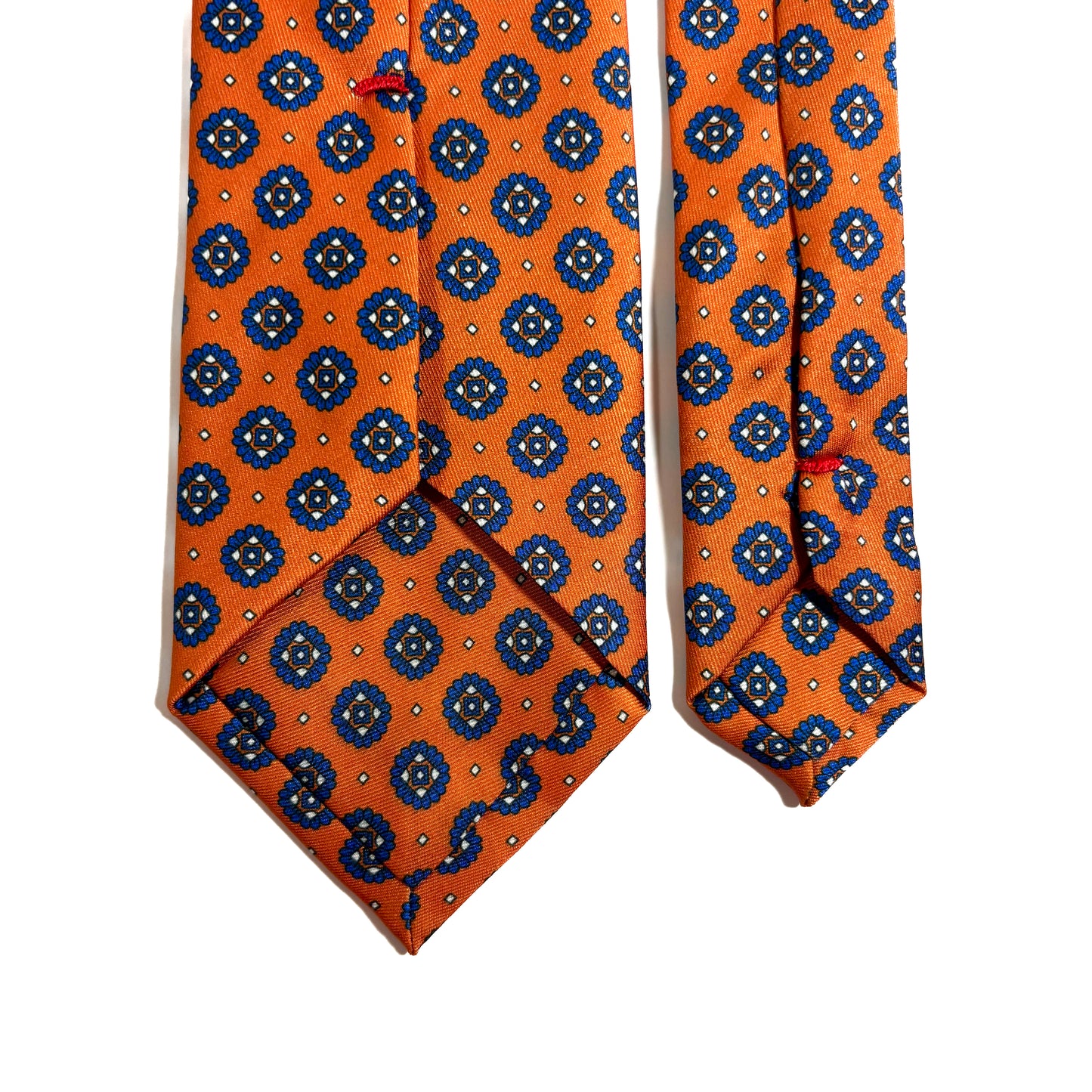 Orange Geometric Printed Tie