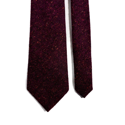 Burgundy Fleck Wool Tie