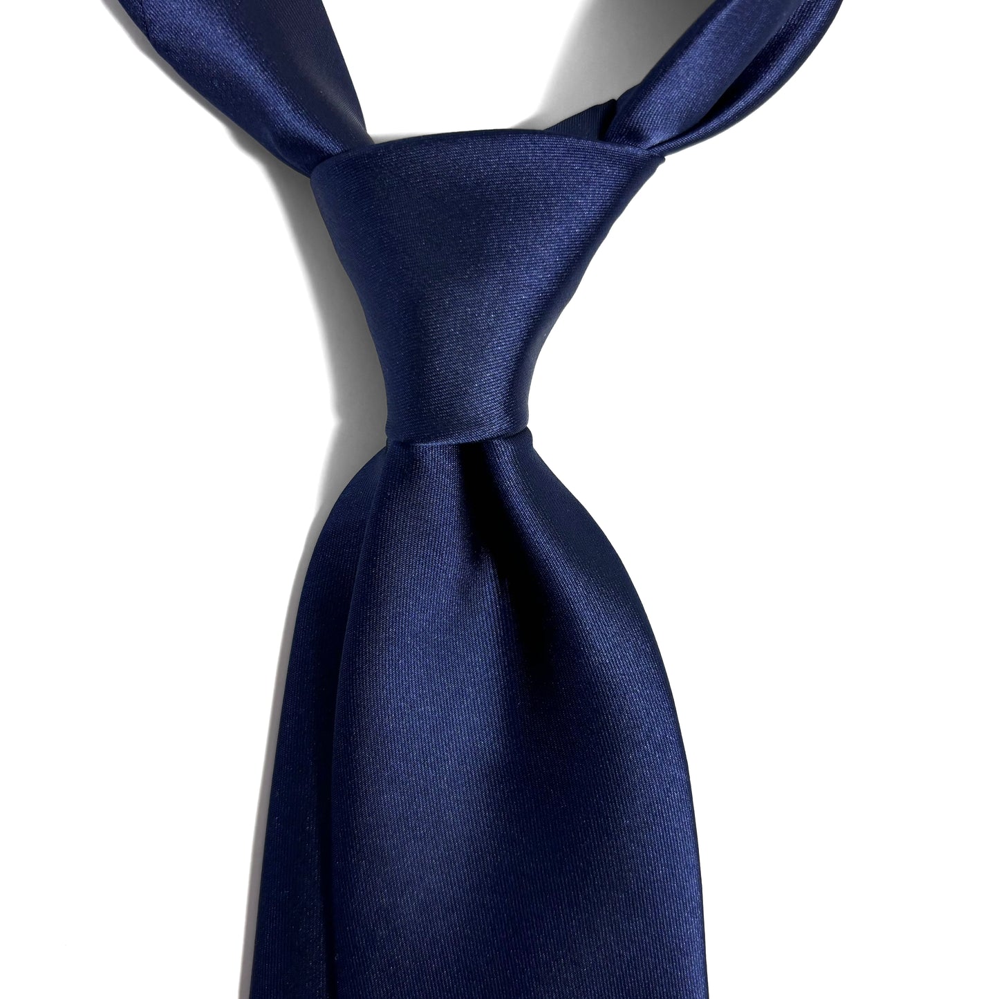 Navy Blue Satin Tie
