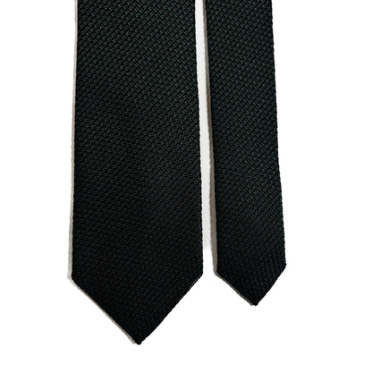 Forest Green Silk Grenadine Tie (Handmade)