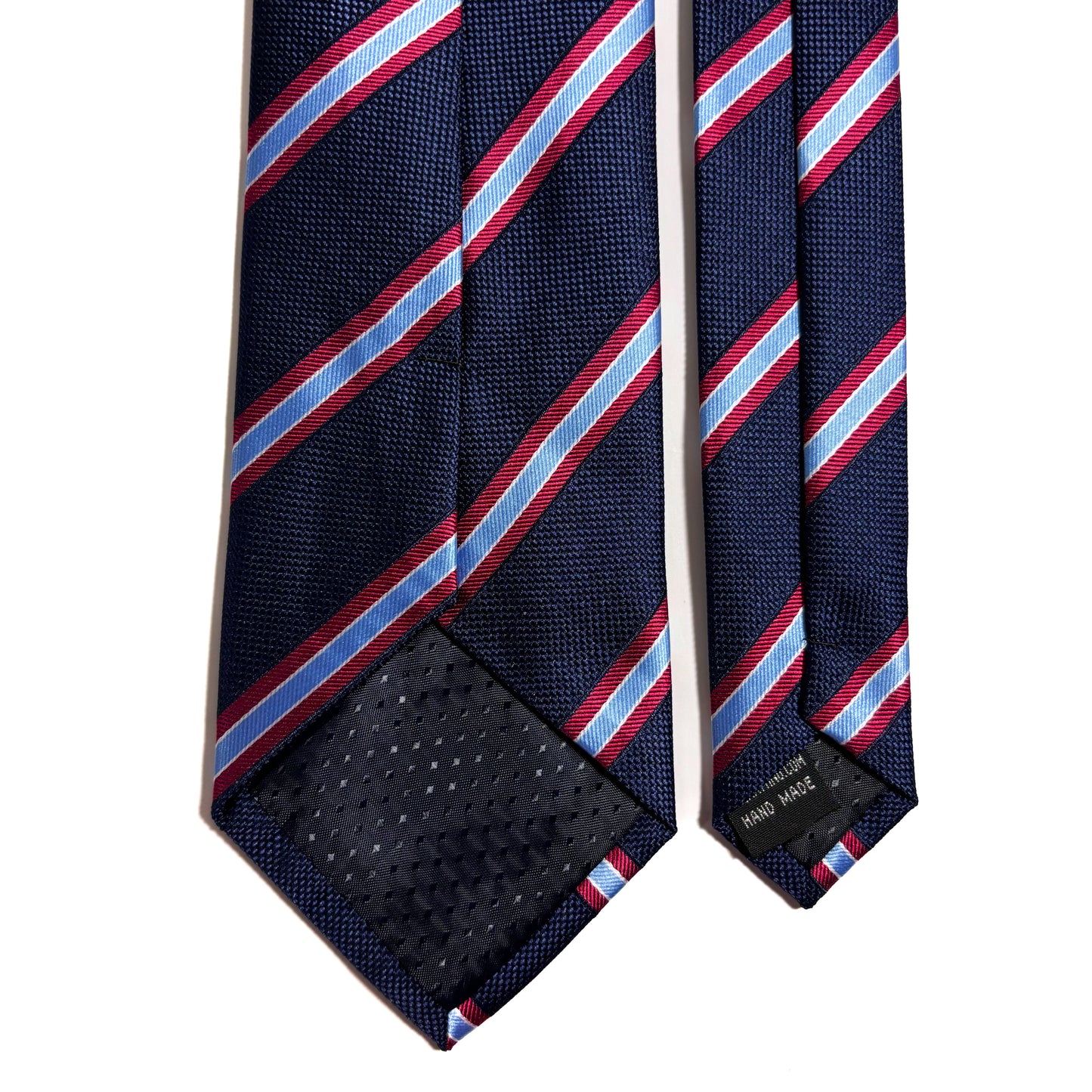 Navy & Light Blue Striped Tie