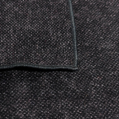 Charcoal Gray Wool Pocket Square