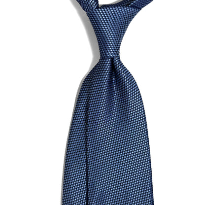 Light Blue Silk Grenadine Tie - Handmade