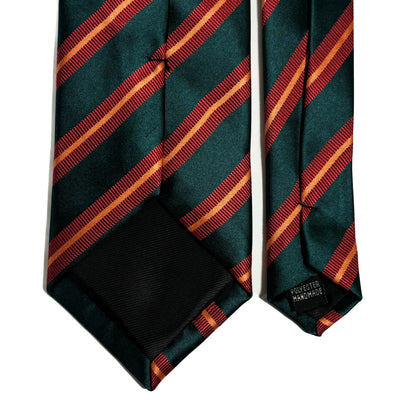 Green & Orange Striped Tie