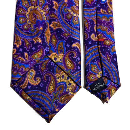 Purple Paisley Printed Tie