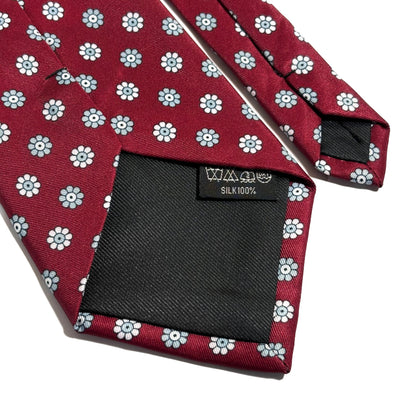 Red Floral Silk Tie