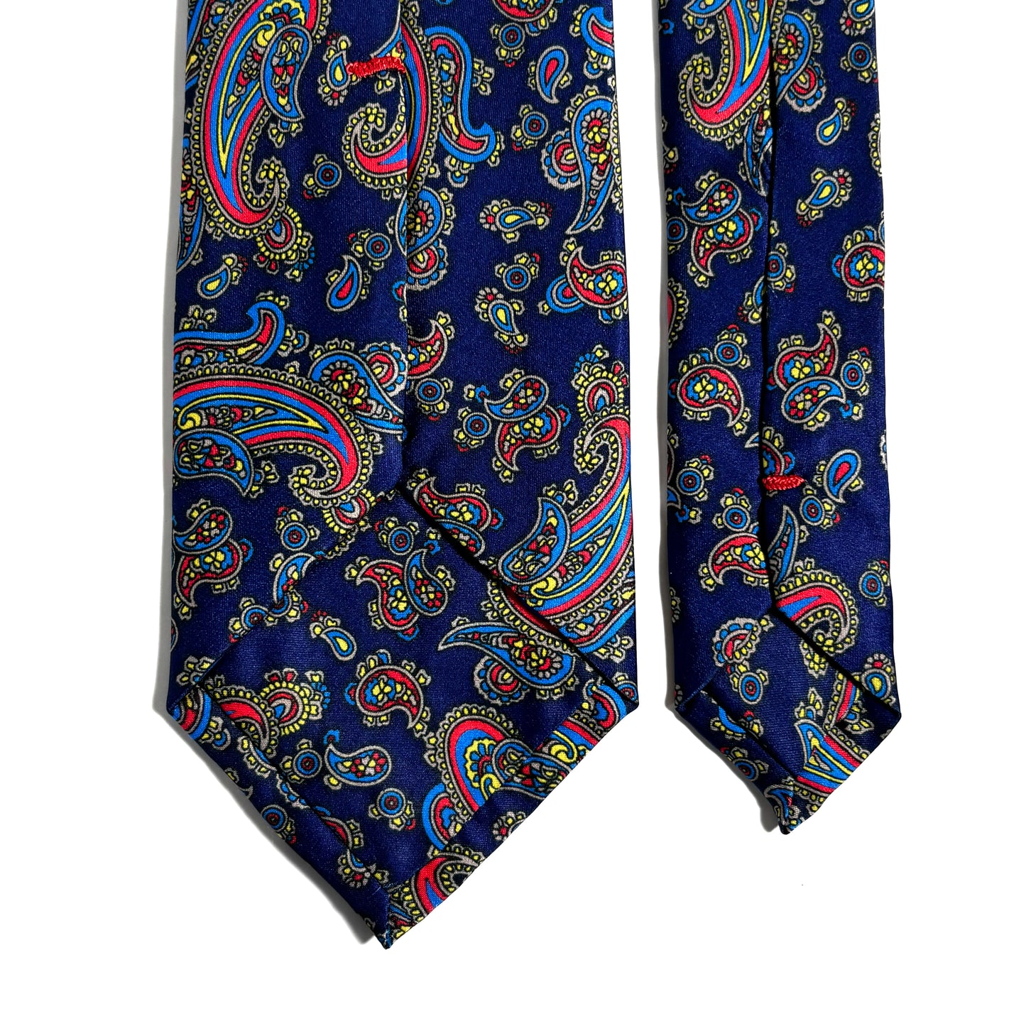 Navy Blue Paisley Printed Tie