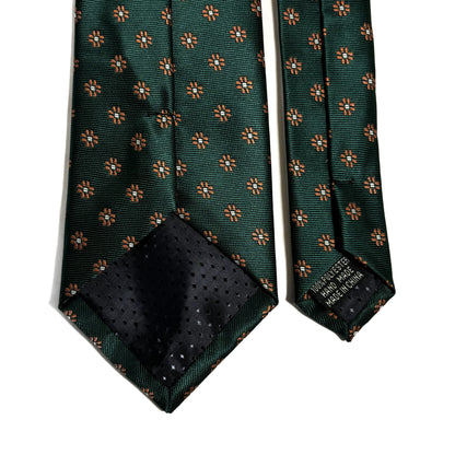 Forest Green Floral Jacquard Tie