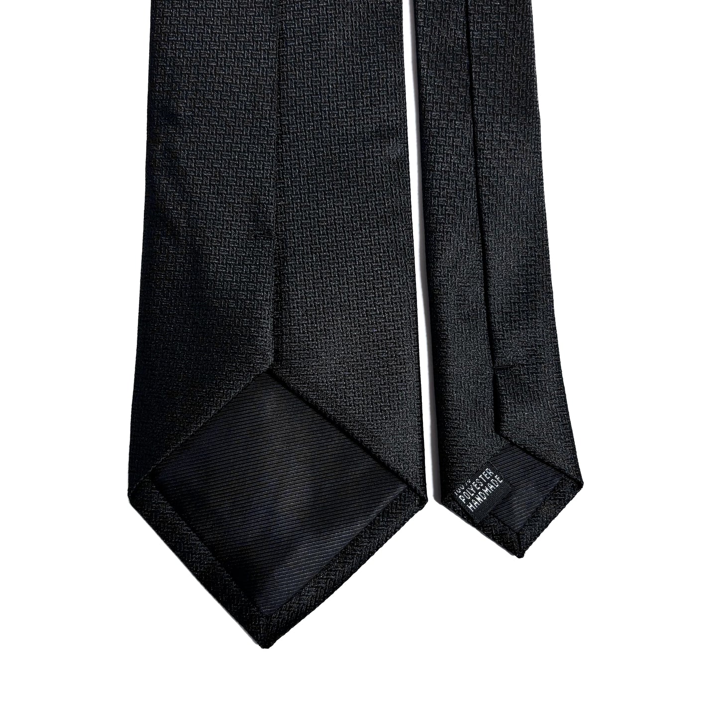 Black Micro-Geometric Jacquard Tie