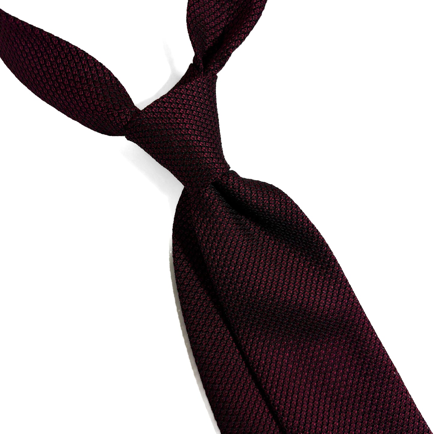 Burgundy Silk Grenadine Tie (Handmade)