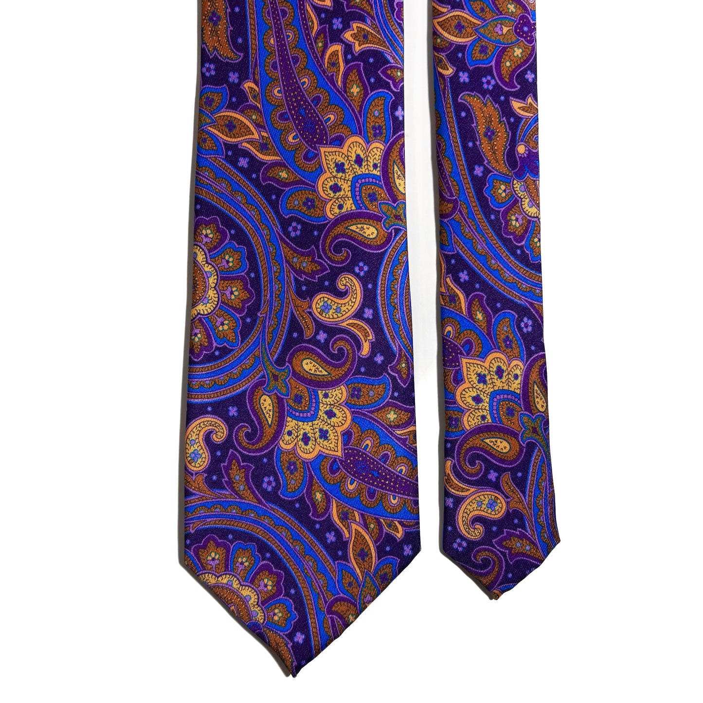 Purple Paisley Printed Tie