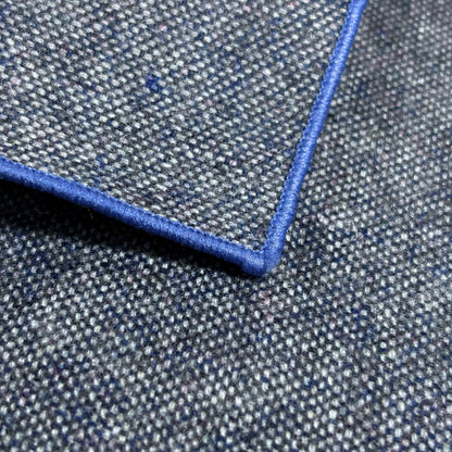 Light Blue Solid Wool Pocket Square