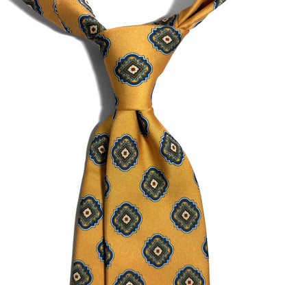 Gold Medallion Printed Tie