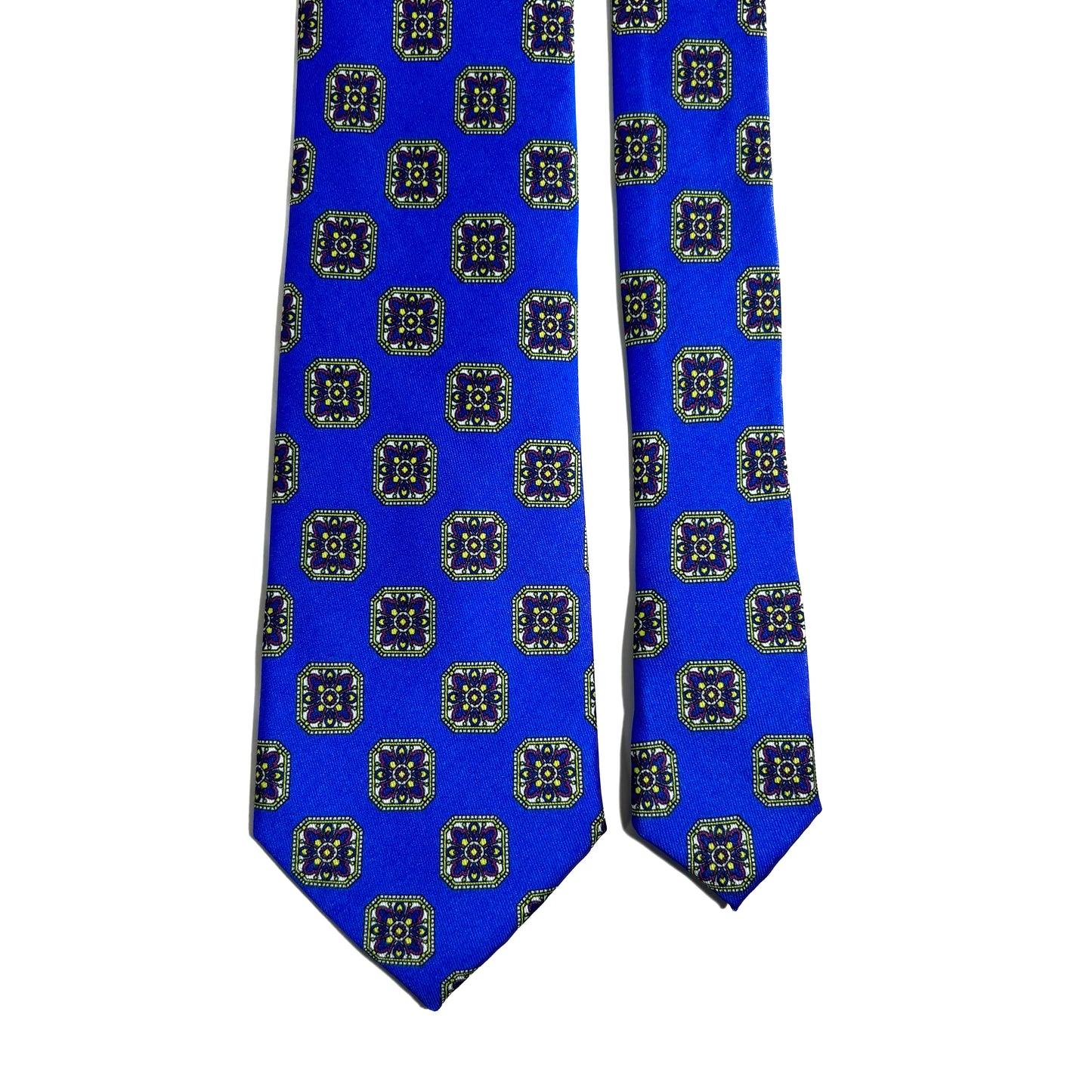 Royal Blue Medallion Printed Tie