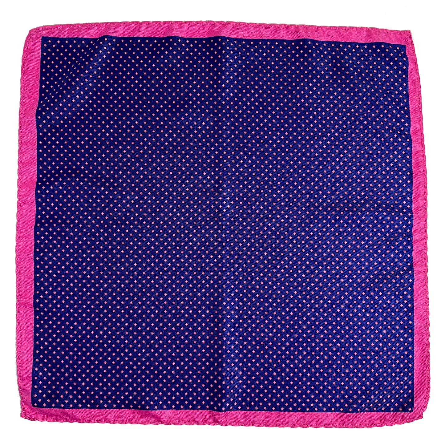 Blue & Pink Diamond Pocket Square