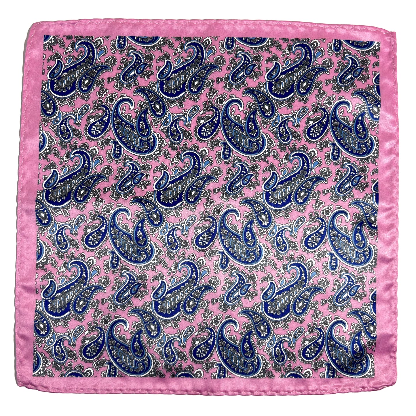 Pink Paisley Pocket Square