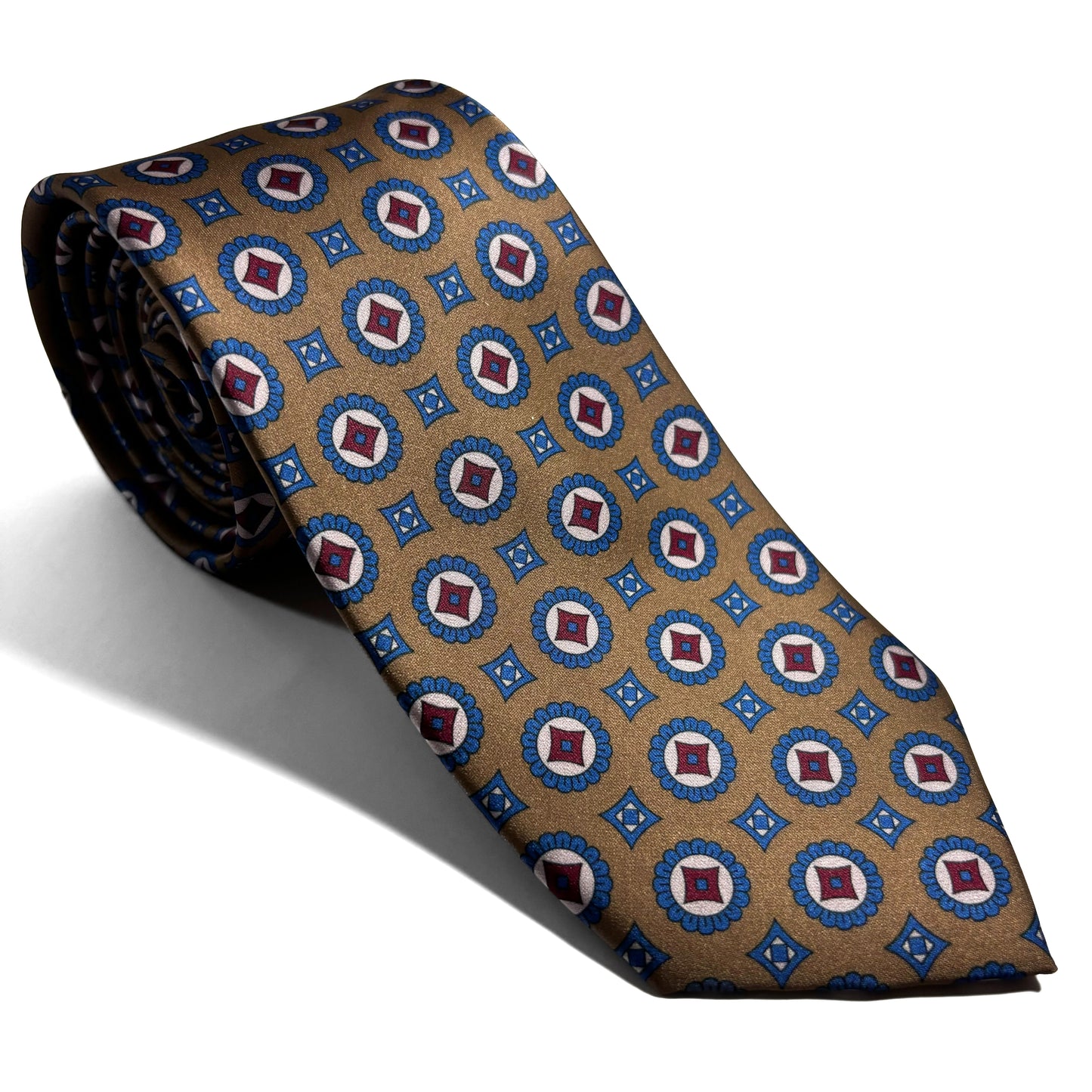 Light Brown Geometric Printed Tie