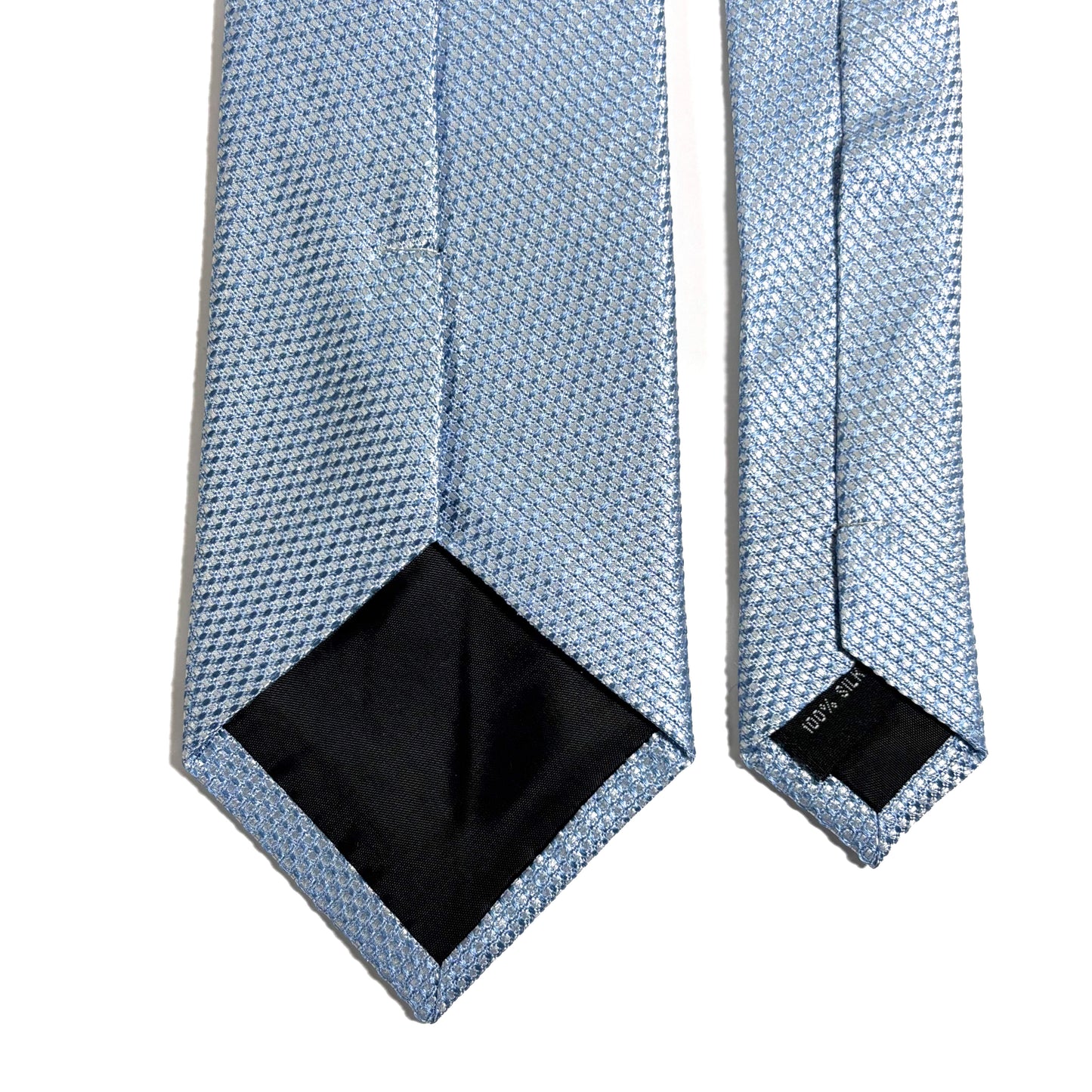 Sky Blue Silk Grenadine Tie - Handmade